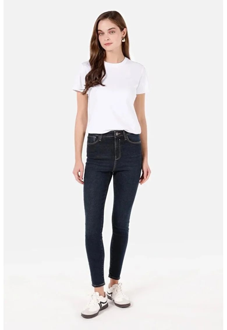 Pantaloni de dama,  skinny fit, multicolor,