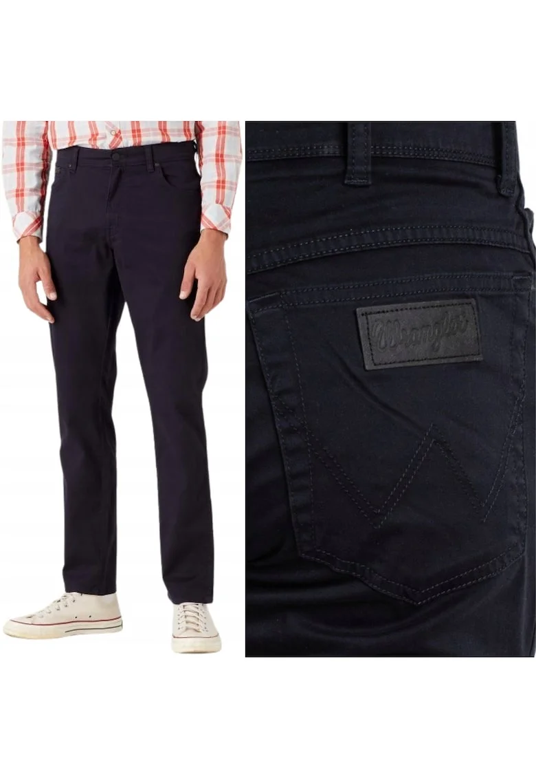 Pantaloni barbatesti Wrangler  bleumarin W30 L32, croiala ajustata, picioare conice