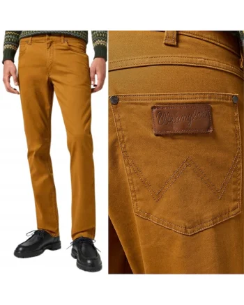 Pantaloni drepti  Greensboro 803, 02 Brown