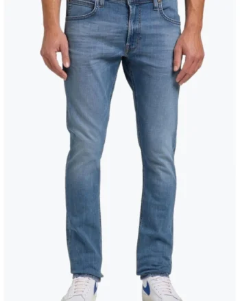 Blugi barbati Luke cu croiala Slim Tapered albastru, Albastru deschis