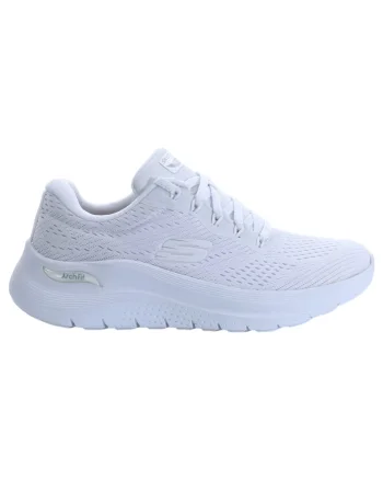 Pantofi sport dama 150051-WHT,  Textil, Alb
