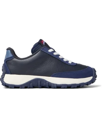 Pantofi sport din piele Drift Trai, Albastru inchis