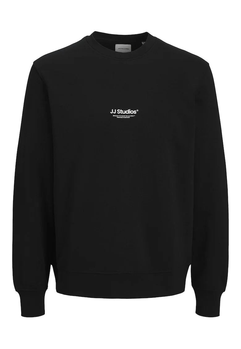 Hanorac barbati, Jack Jones, bumbac organic/poliester, negru