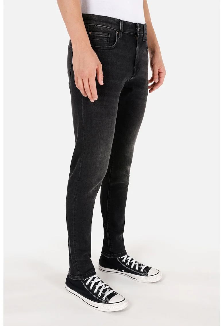 Blugi skinny cu 5 buzunare, Negru stins