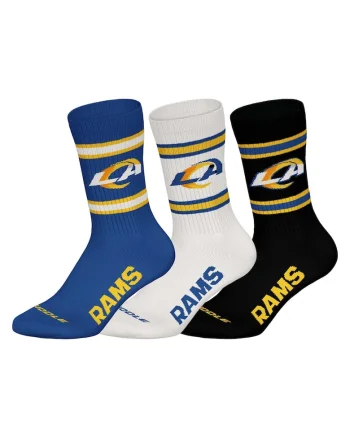 Set de sosete lungi unisex NFL - 3 perechi, Alb fildes/Negru/Albastru