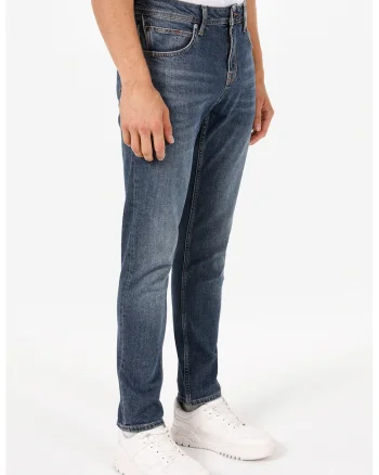 Blugi regular fit cu talie medie, Albastru
