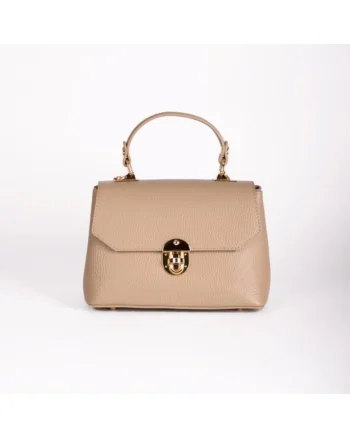 Geanta dama Grace  piele naturala nude