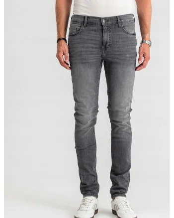 Blugi Barbati,  Frisco, Talie Medie, 100% Bumbac, Fermoar, Lungi, 5, Negru