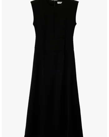 Rochie midi fara maneci, Negru