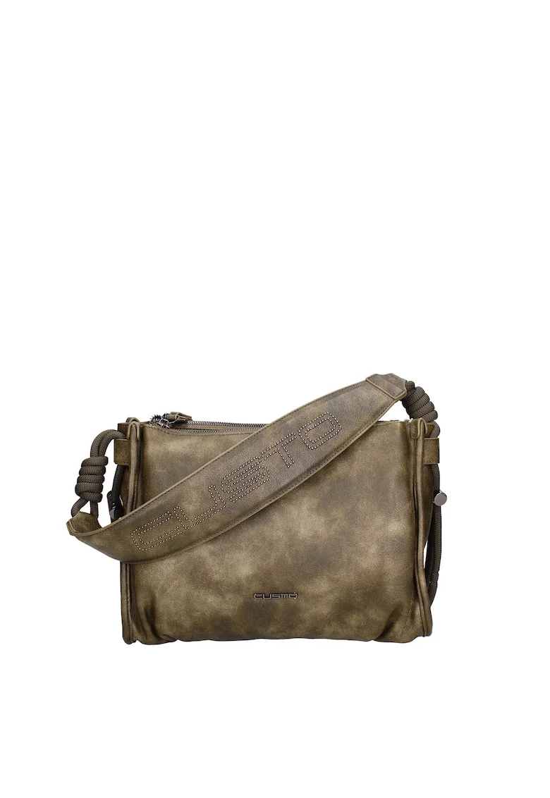 Geanta de piele ecologica Umbriel Elite, Verde inchis