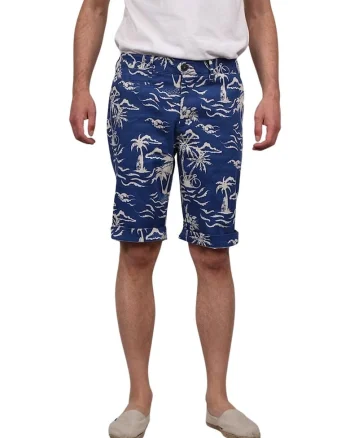 Bermude cu model tropical Saulieu,
