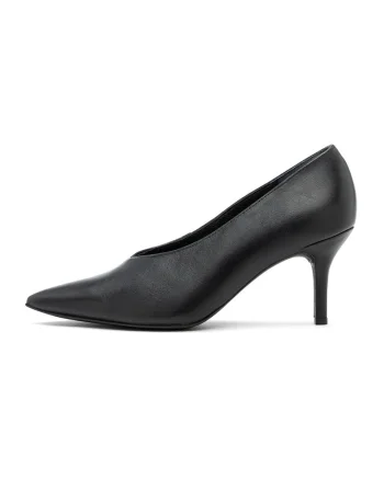 Pantofi de piele cu varf ascutit Irena, Negru
