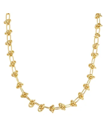 Colier placat cu aur de 14K, Auriu