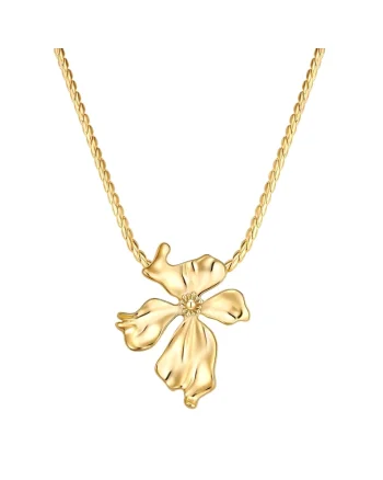 Colier in forma de floare, Auriu