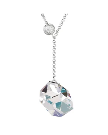 Colier de argint  Crystal AB, Charmant, Argintiu