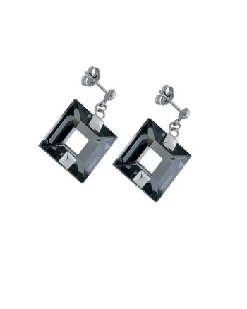 Cercei de argint  Chrome, Galaxias, Gri