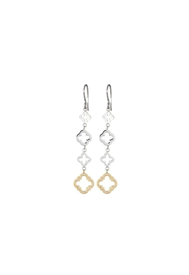 Cercei  Crystal Gold, Grandeur, Argintiu