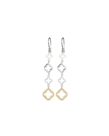 Cercei  Crystal Gold, Grandeur, Argintiu
