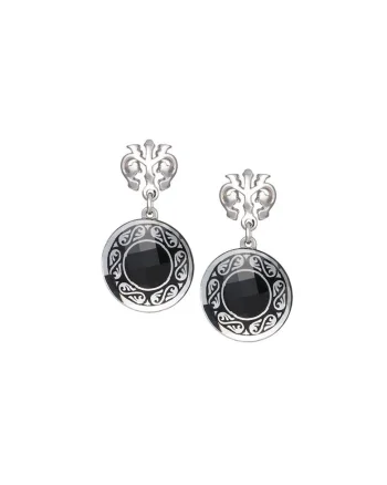 Cercei de argint  Black, Magical Ornament, Negru