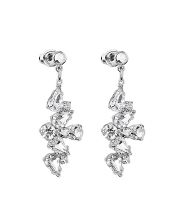 Cercei cu cristale Swarovski  Crystal 7440-5762-02, Argintiu
