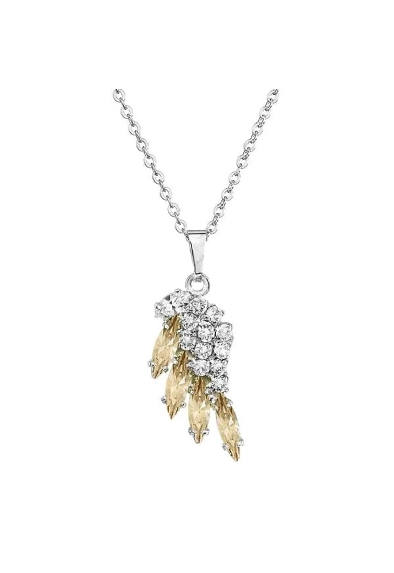Colier cu cristale Swarovski  Crystal / Golden Shadow 7430-6046-03, Argintiu, Auriu