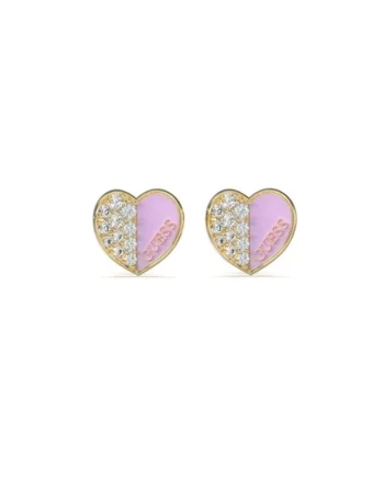 Cercei  Lovely stud cu cristale JUBE03048JWYGLCT-U, Auriu, Roz
