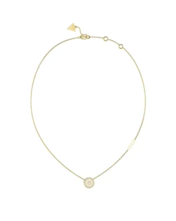 Colier  Love Guess cu email si cristale JUBN04080JWYGWHT-U, Auriu