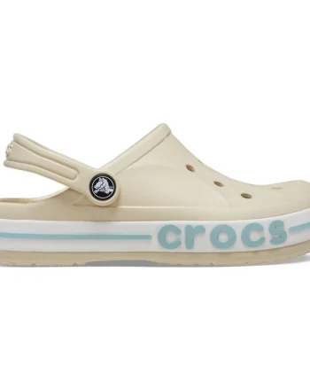 Saboti Crocs Toddler Bayaband Clog Bej - Winter/White