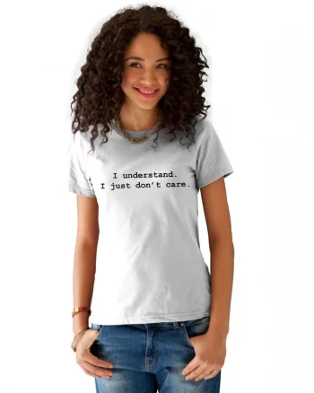 Tricou dama alb - I understand