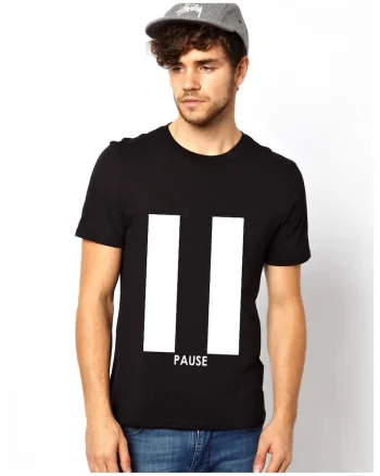 Tricou Pause - Negru