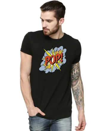Tricou barbati negru - POP