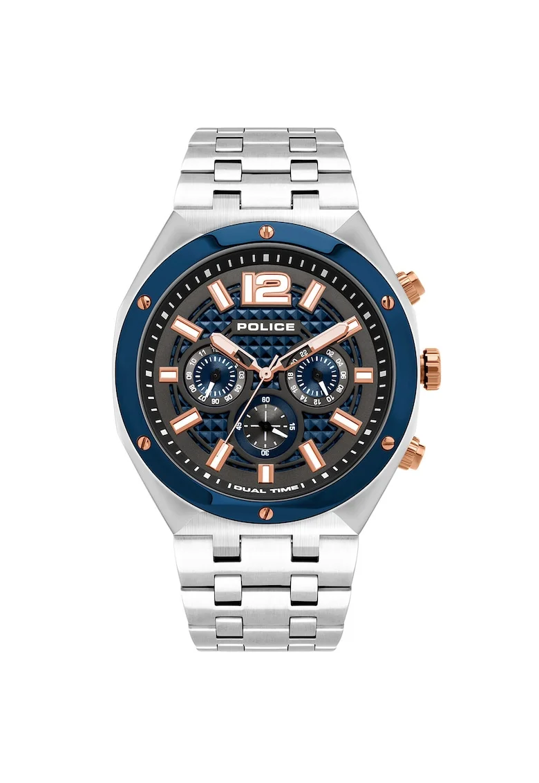 Ceas barbatesc  PL15995JSTBL.61M Luang, 48mm, 10ATM, Argintiu