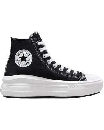 Tenisi femei  Chuck Taylor All Star Move Hi 568497C23372, Alb/Negru