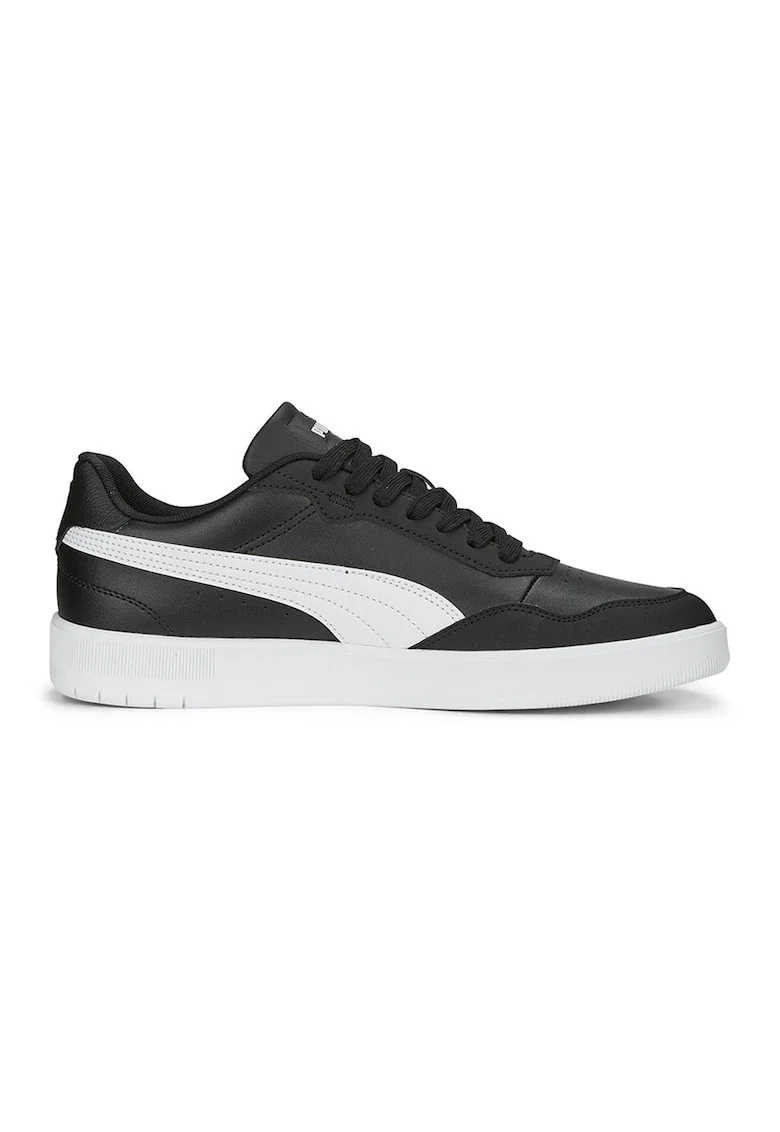 Pantofi sport de piele ecologica Court Ultra Lite, Negru