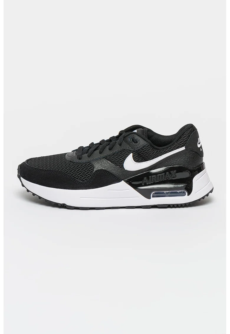 Pantofi sport cu detalii de piele intoarsa Air Max SYSTM, Negru, 7