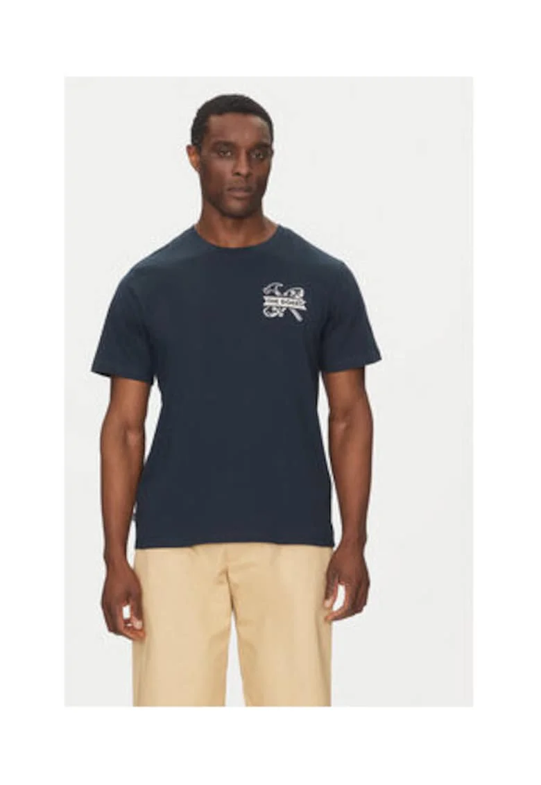 Tricou barbati,  bleumarin, 100% bumbac - 63299, Bleumarin