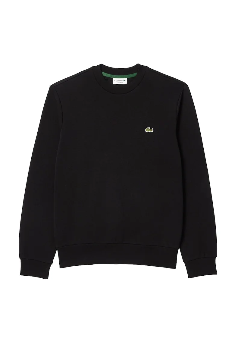 Bluza de trening din amestec de bumbac cu logo, Negru