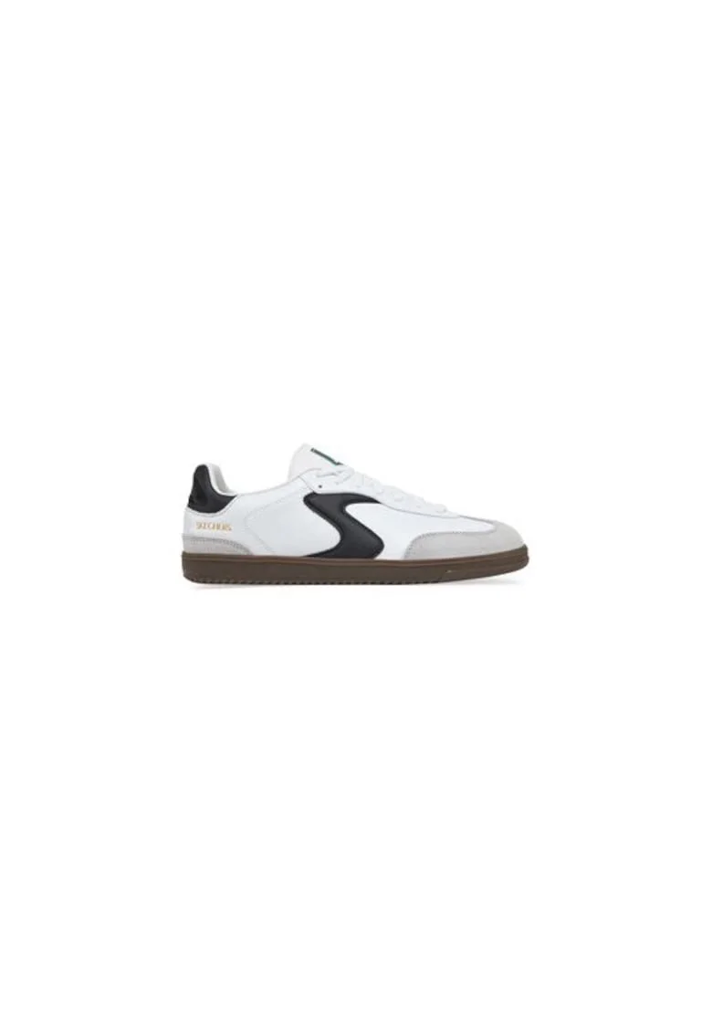 Pantofi sport Hotshot Pyke cu detalii de piele intoarsa, Alb