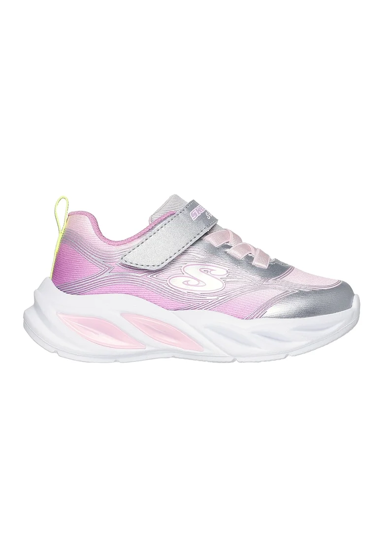 Pantofi sport S-Lights Cosmic Glow cu LED-uri, Roz pastel/Alb optic/Argintiu