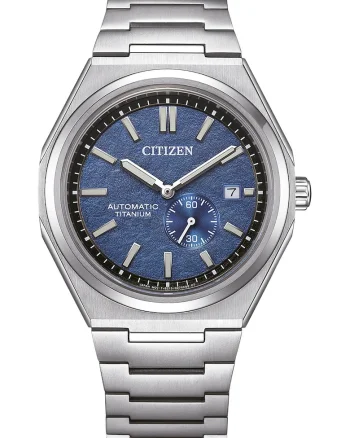 Ceas automatic din titan, Argintiu
