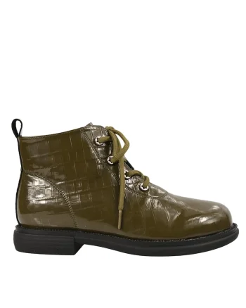 Ghete casual dama  verde piele naturala, Verde