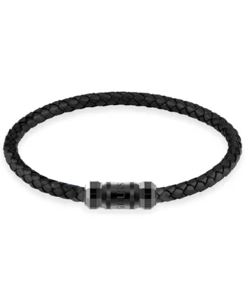 Bratara  Exagon JUMB05094JWBKBK, Negru, Argintiu