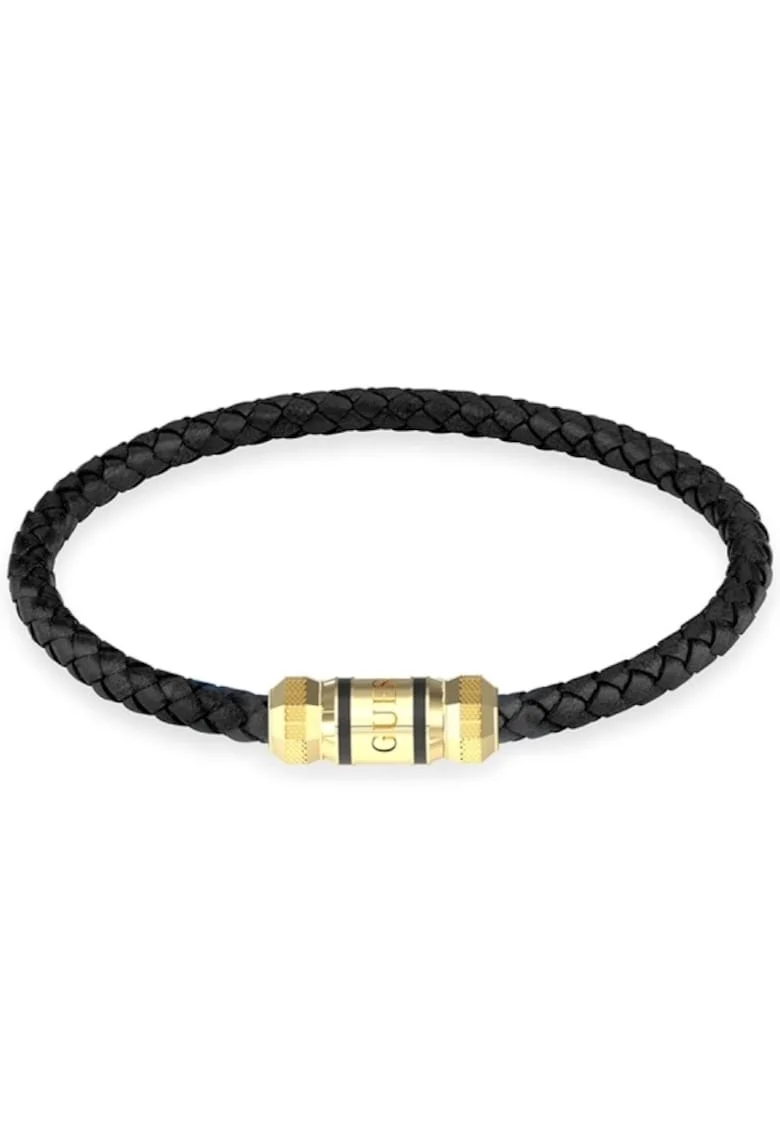 Bratara  Exagon piele JUMB05094JWYGBK, Auriu, Negru