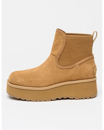 Ghete Chelsea de piele intoarsa Cityfunc, Bej
