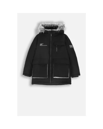 Geaca copii,  ZC4152107OBK-021-116, neagra, poliester,