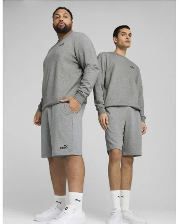Pantaloni scurti cu logo si snur interior, Gri