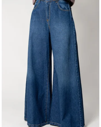 Blugi foarte largi din denim 18149