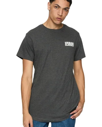 Tricou regular fit din bumbac cu logo, Gri carbune