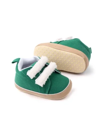 Pantofi  Cu Barete Din Blanita, Casual, Textil, Baieti, Velcro, Verde