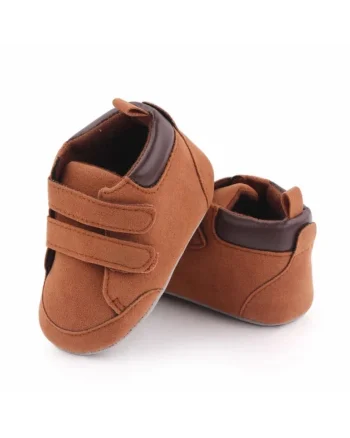 Ghete  Material Tip Piele Intoarsa, Casual, Baieti, Velcro, Maro, Maro
